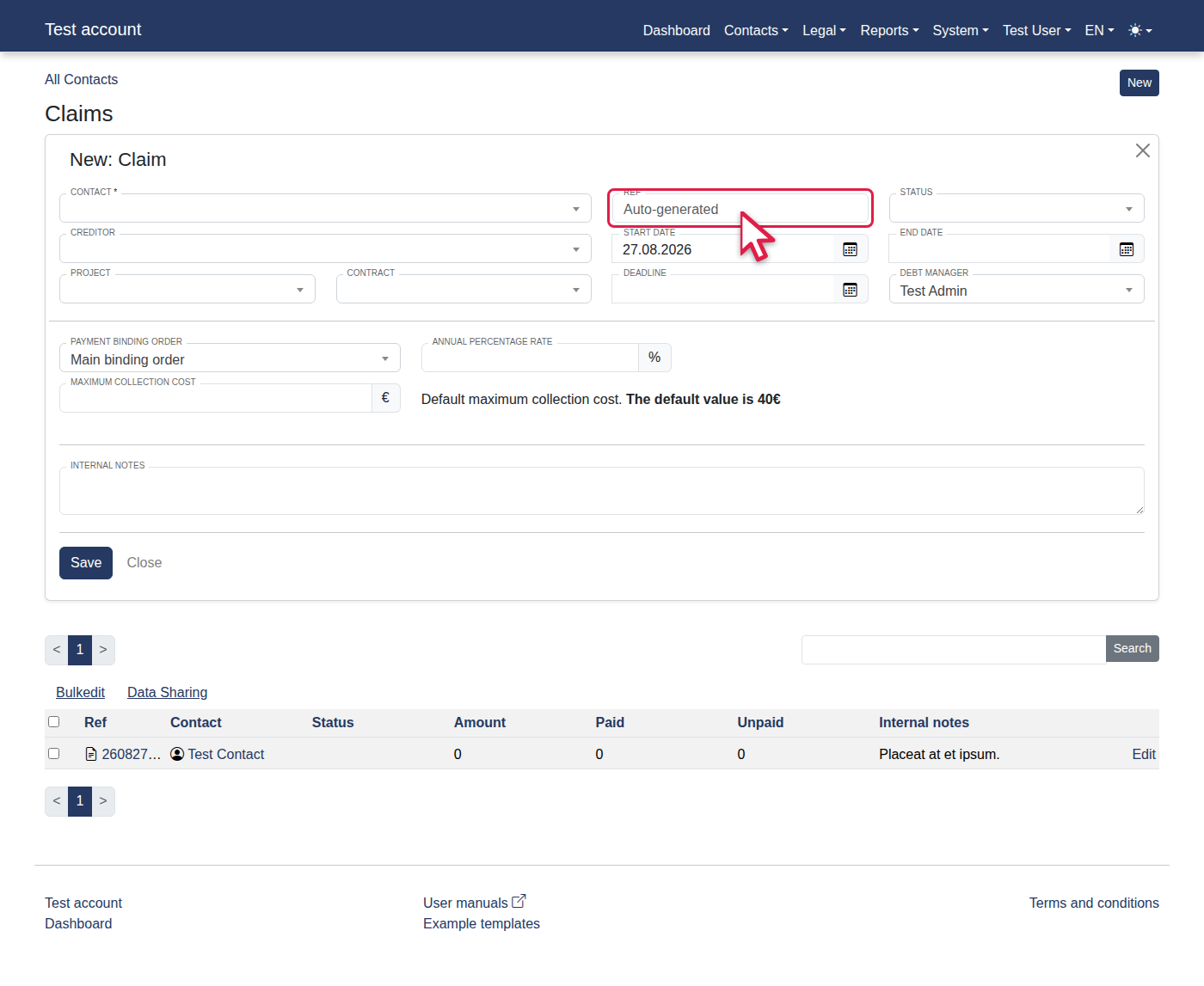 How to add a new claim? — 5
