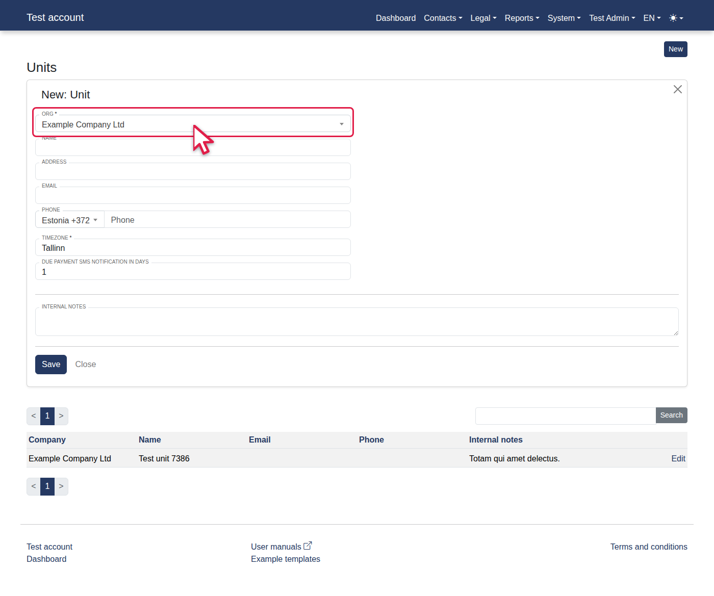 How to add a management unit? — 4