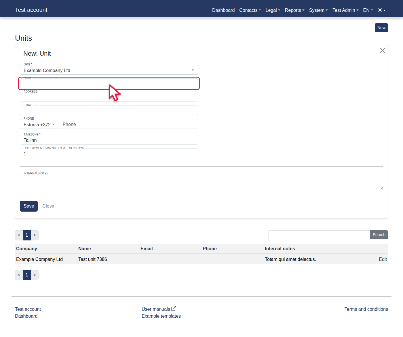 How to add a management unit? — 5