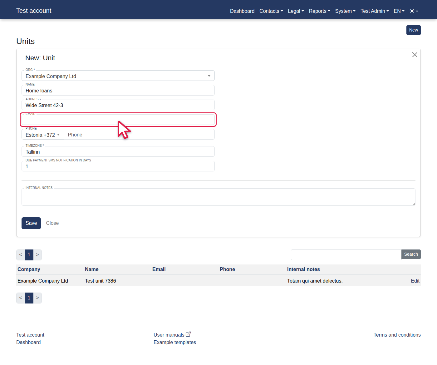 How to add a management unit? — 7