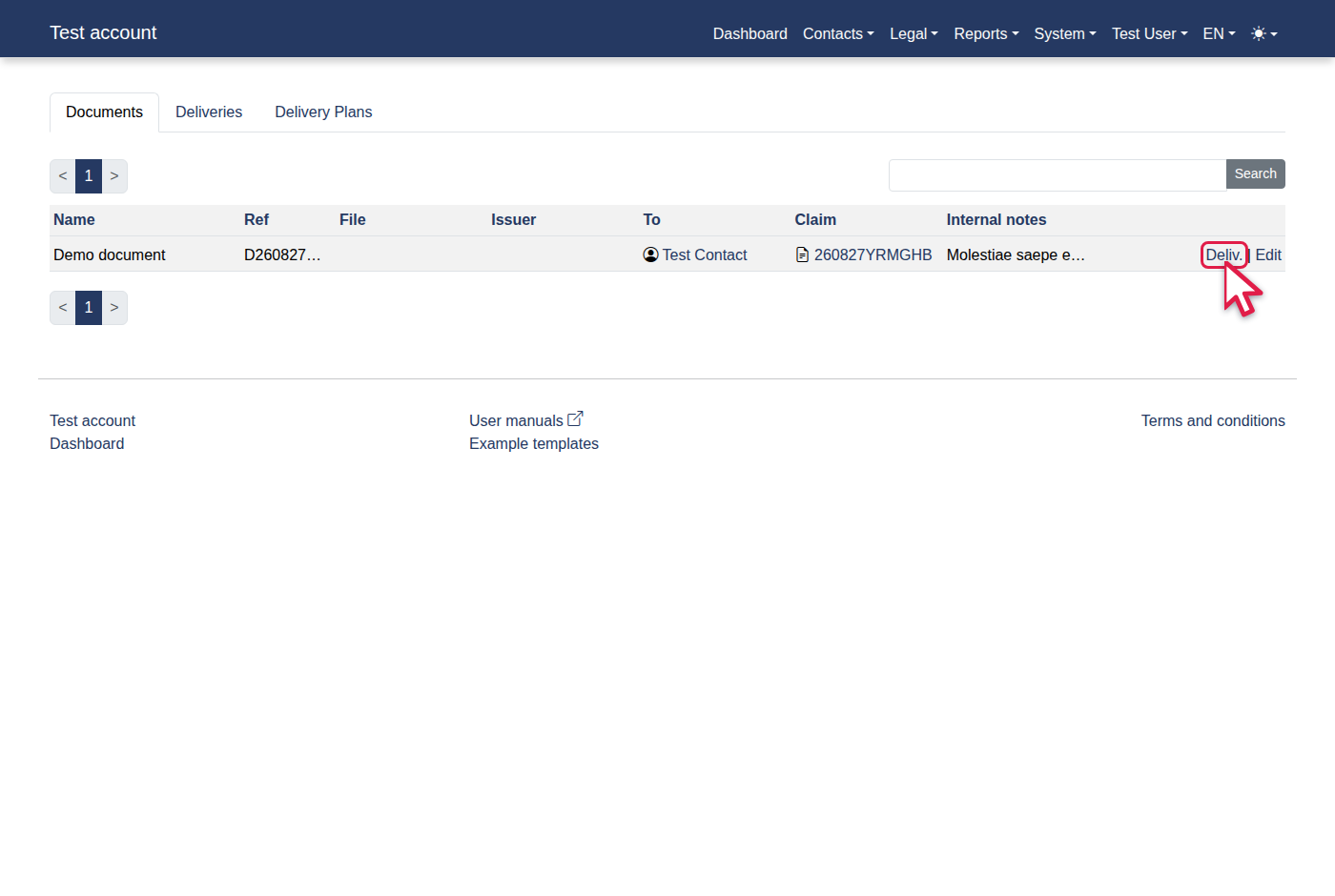 How to add a new document delivery? — 4