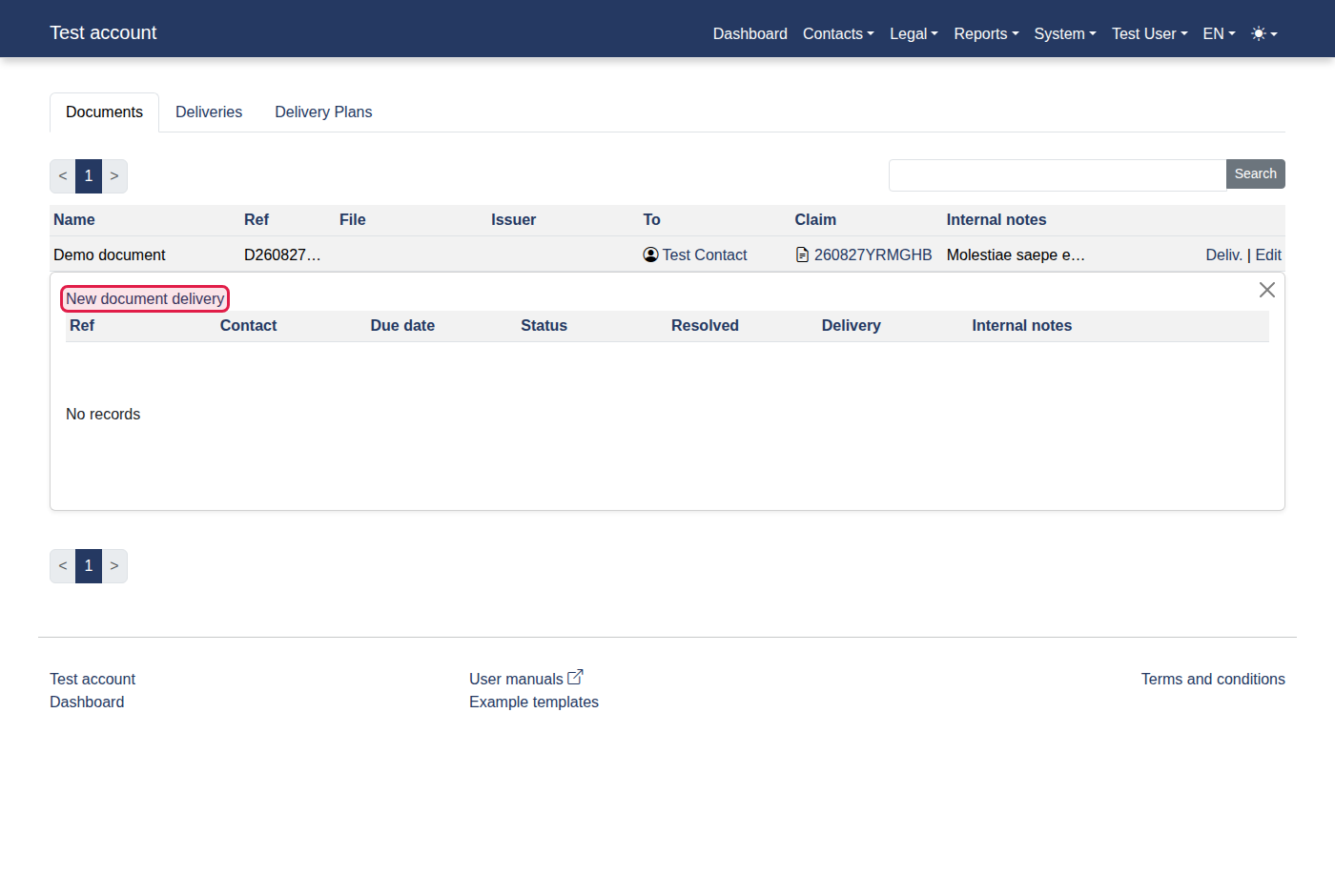 How to add a new document delivery? — 5