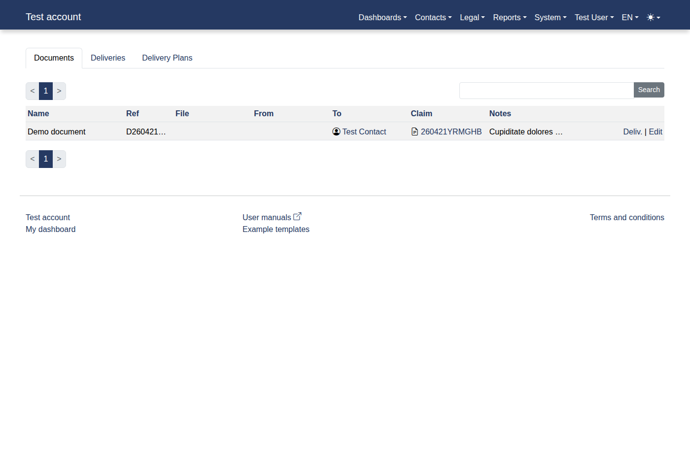 How to add a new document delivery report? 10