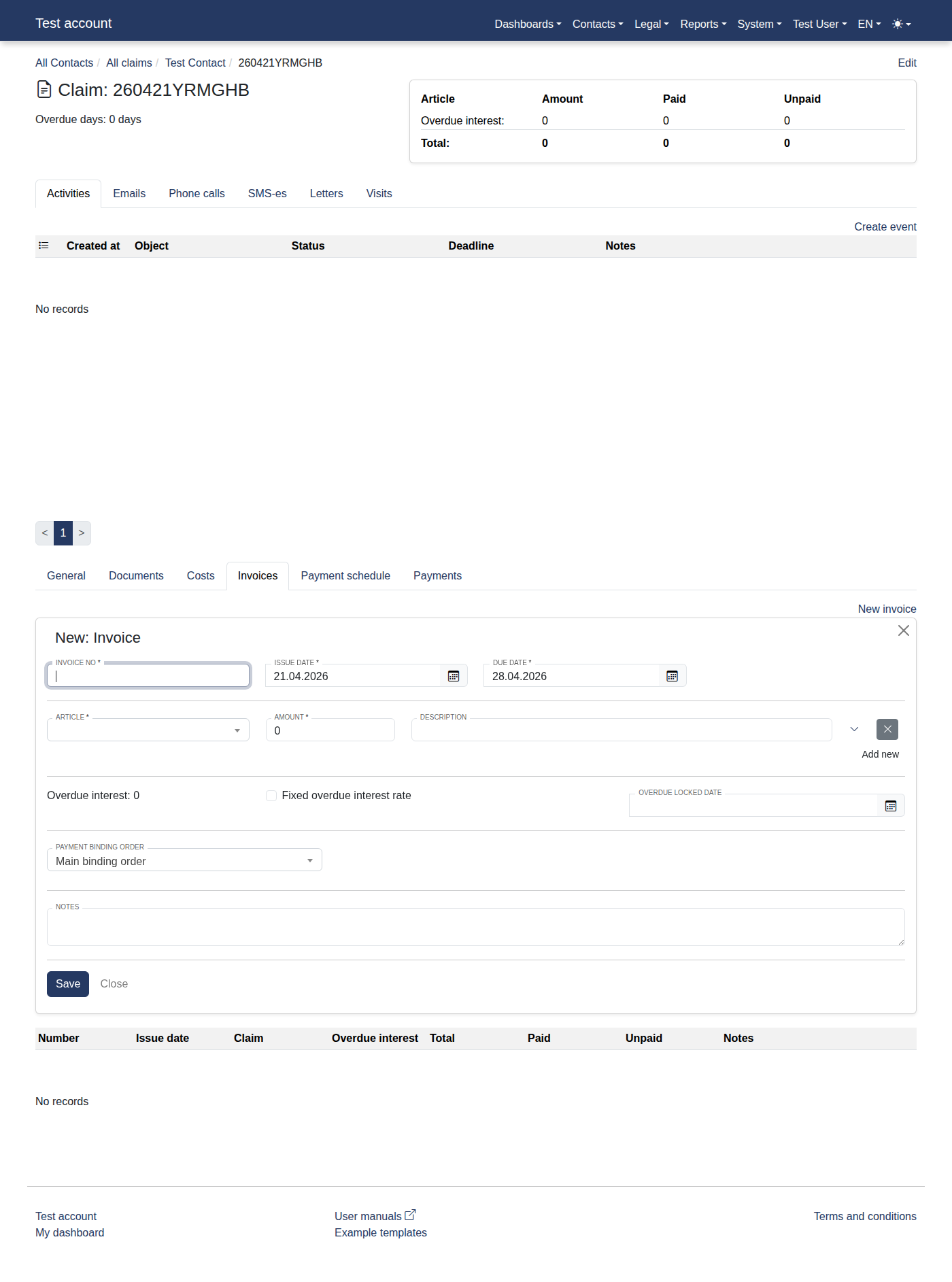 How to add a new invoice? 16