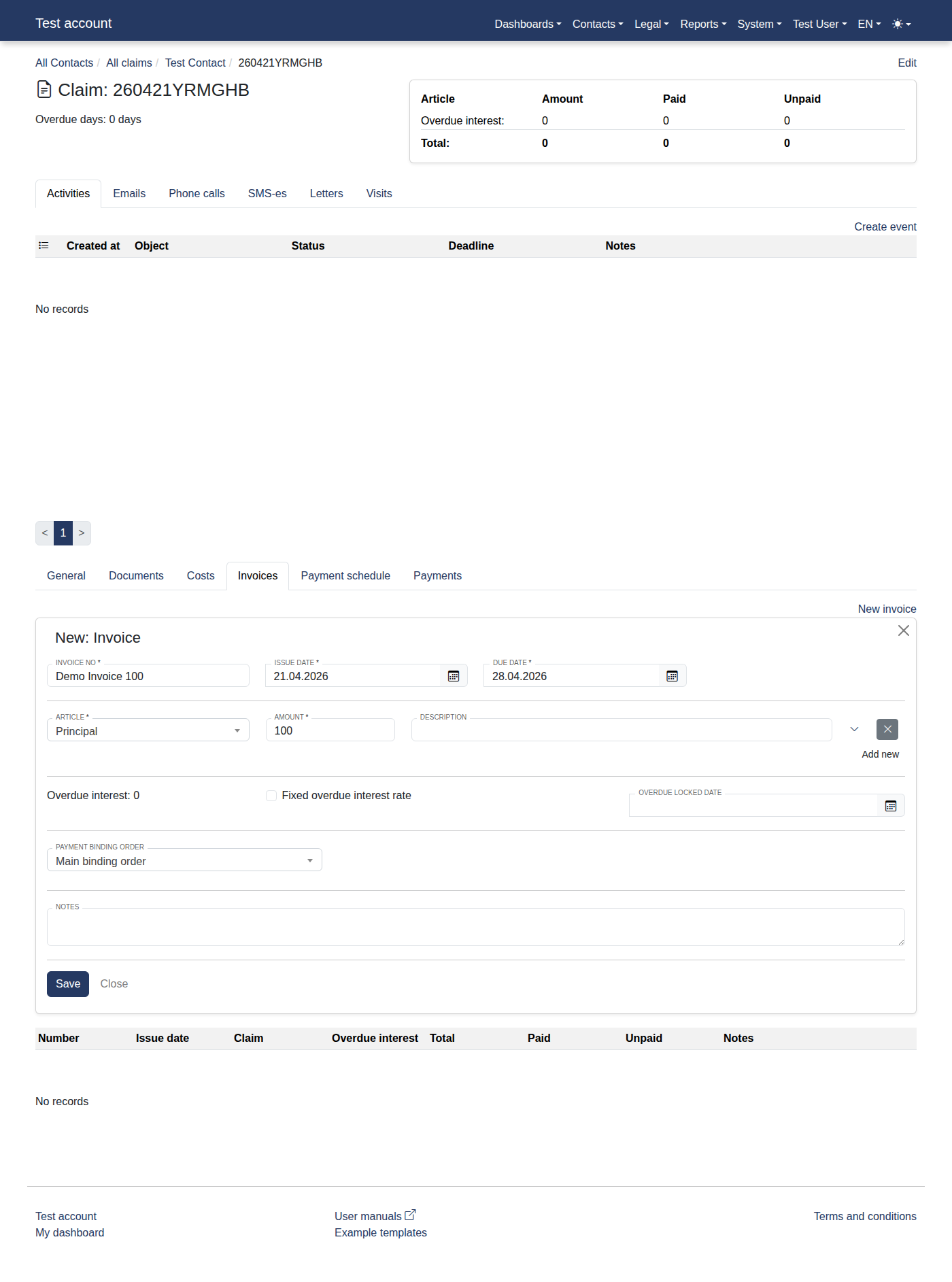 How to add a new invoice? 20