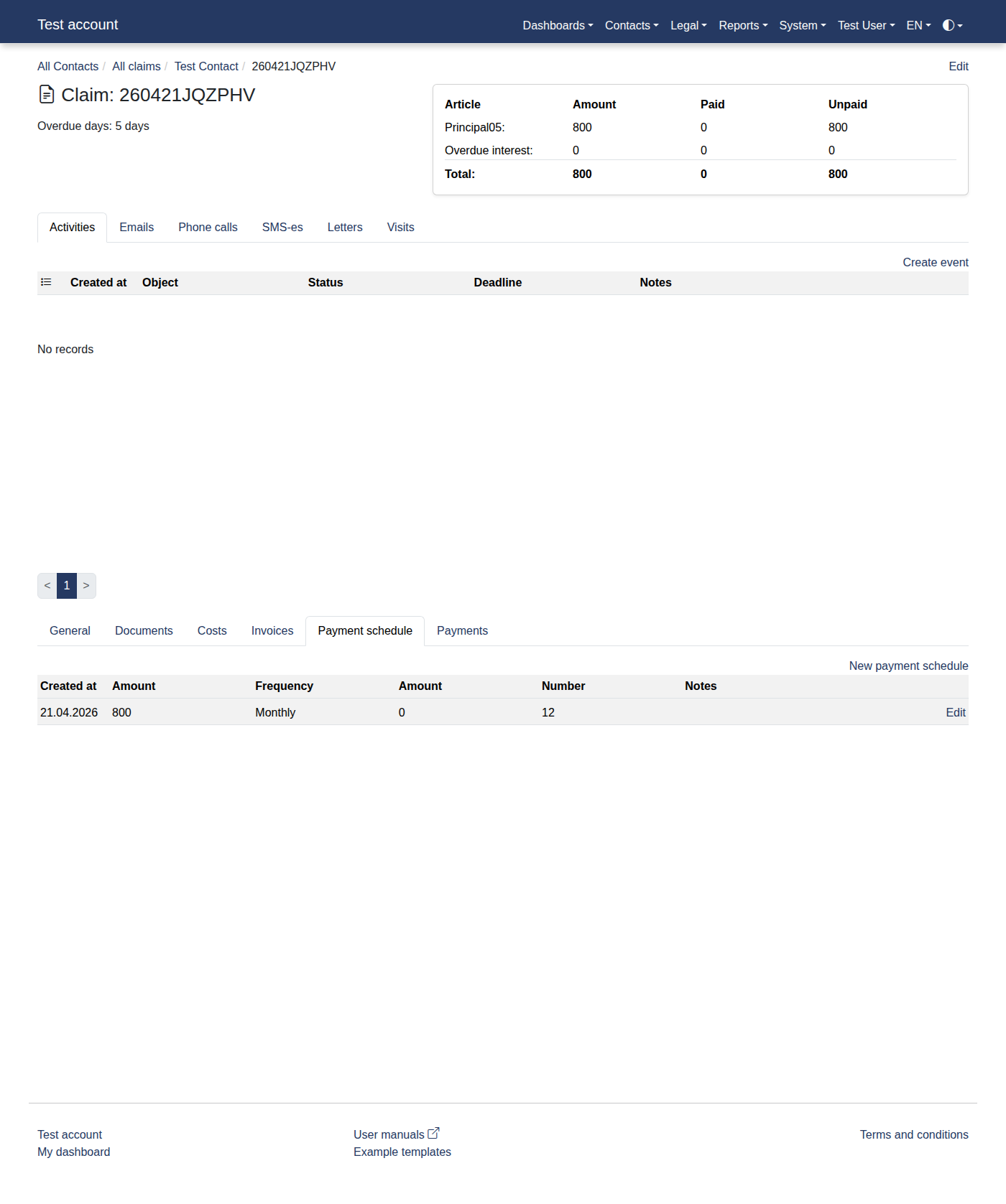 How to add a new payment schedule? 19