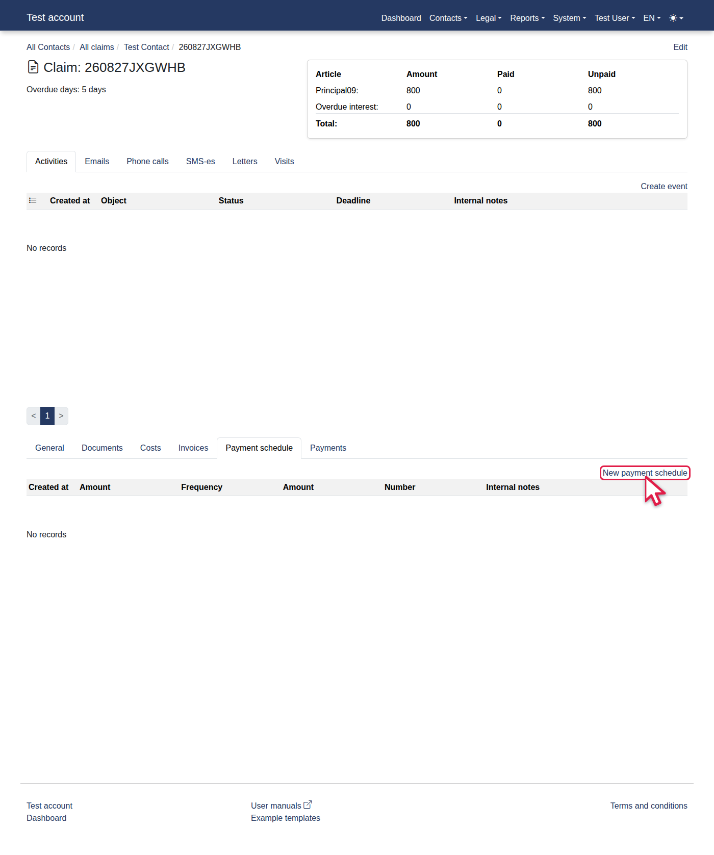 How to add a new payment schedule? — 8