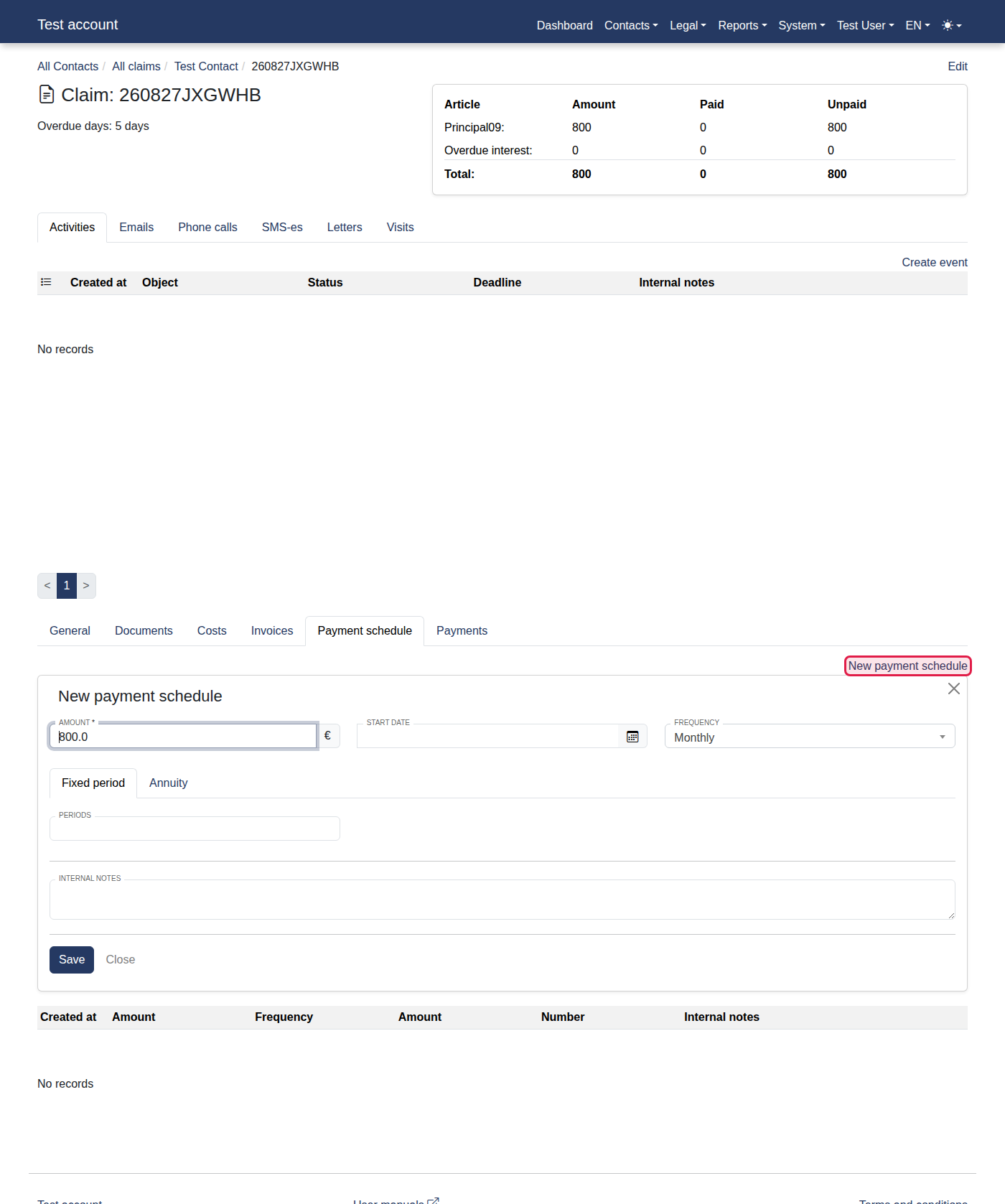 How to add a new payment schedule? — 9