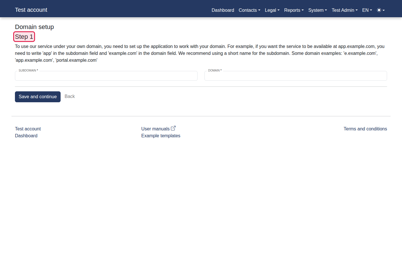 How to setup own domain? — 5