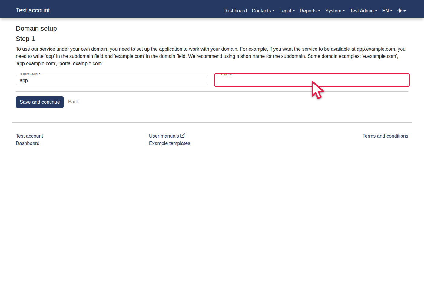 How to setup own domain? — 7