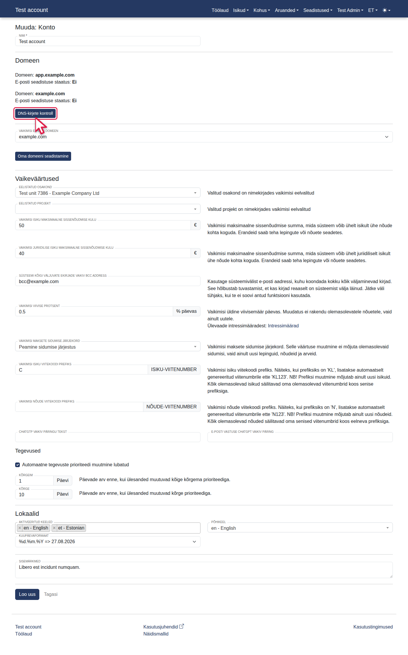 Kuidas seadistada oma domeeni? — 12