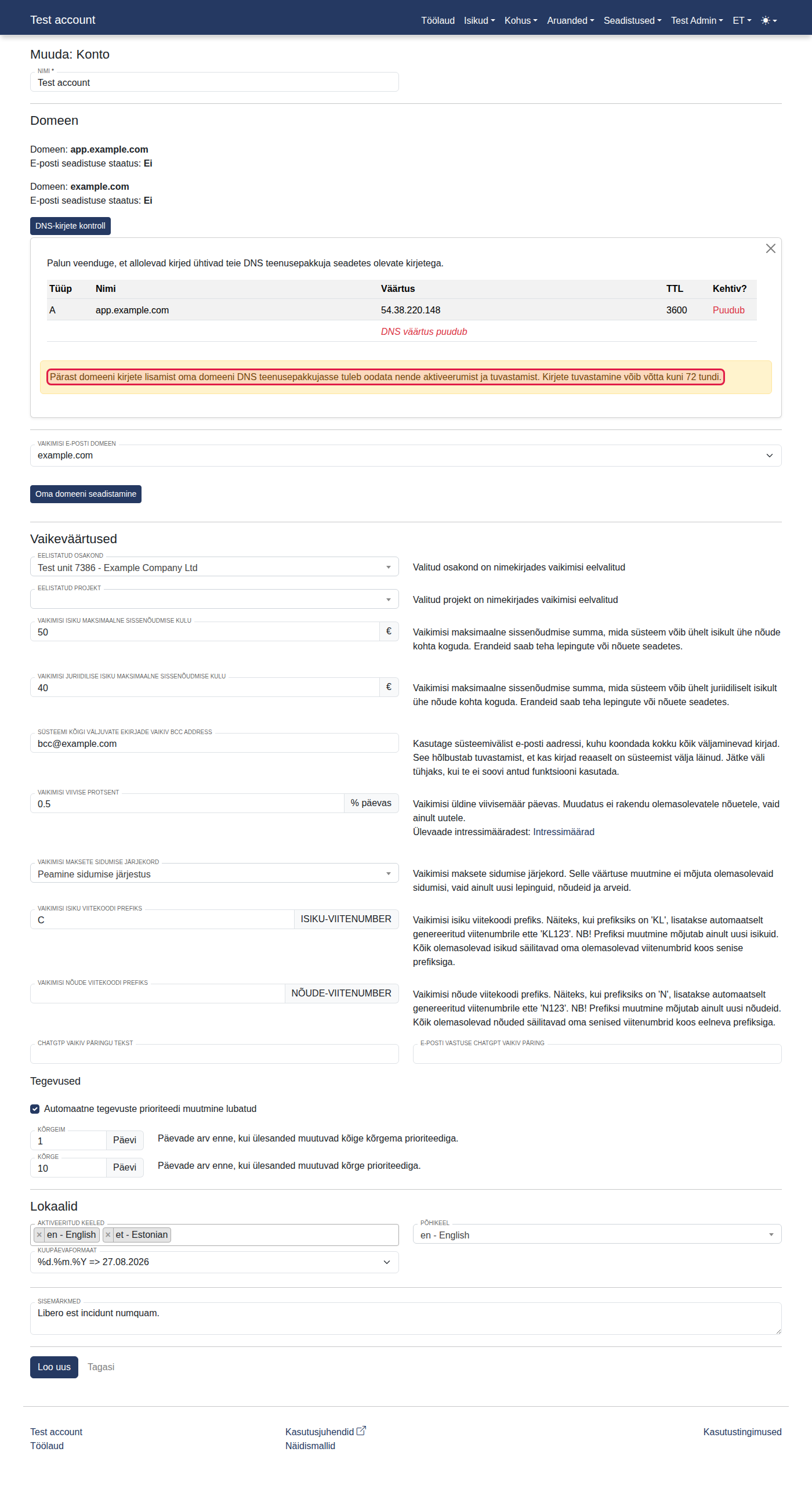 Kuidas seadistada oma domeeni? — 13